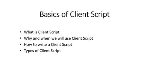 Basic Of Client Script In Servicenow Youtube