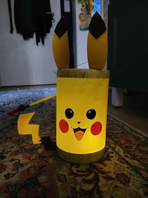 Pikachu Lantern For Sons First Martinszug Rcrafts