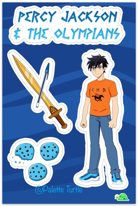 Percy Jackson Sticker Sheet Etsy