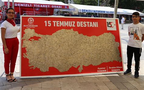 D20Haber Denizli Haberleri 15 Temmuz hatıra paralarıyla Türkiye