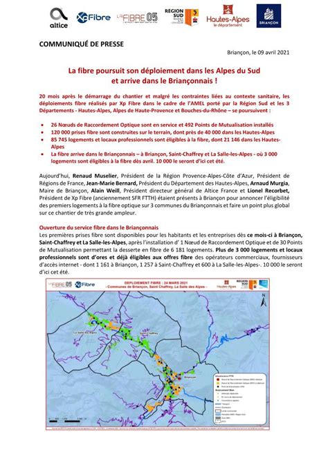 La Fibre Poursuit Son D Ploiement Dans Les Alpes Du Sud Et Arrive Dans