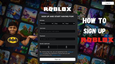 How To Sign Up For Roblox In 2021 Roblox Youtube