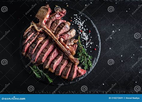 T Bone Or Aged Wagyu Porterhouse Grilled Beef Steak With Spices And