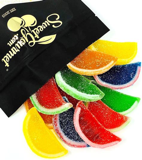 Sweetgourmet Assorted Fruit Slices Boston Candy Jelly Slices Unwrapped Bulk 13oz Bag