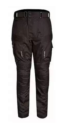 Pantalón Para Moto Fassed Fpt 101 Roadking Negro Textil