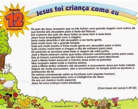 Escola Dominical Infantil Jesus O melhor presente de Deus A infância