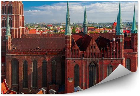 Fototapety Pl Kościół Mariacki Gdańsk Budynki Niebo Chmury Opinie i