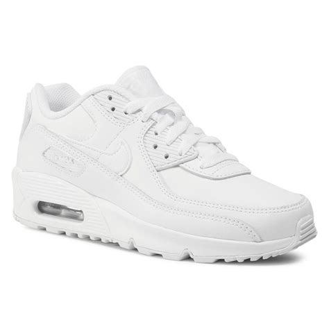 Schuhe Nike Air Max 90 Ltr Gs Cd6864 100 Whitewhitemetallic Silver Deeschuhech