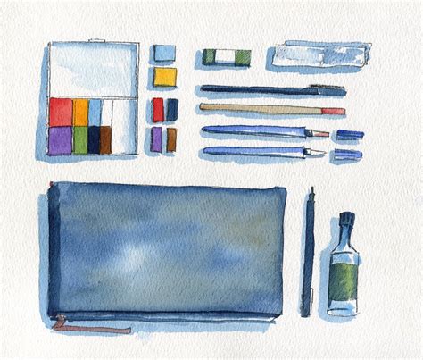 Materials and Supplies for 24 Day Sketching Series — Trailbound Sketches