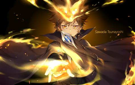 Tsunayoshi Sawada Hd Wallpaper Katekyō Hitman Reborn