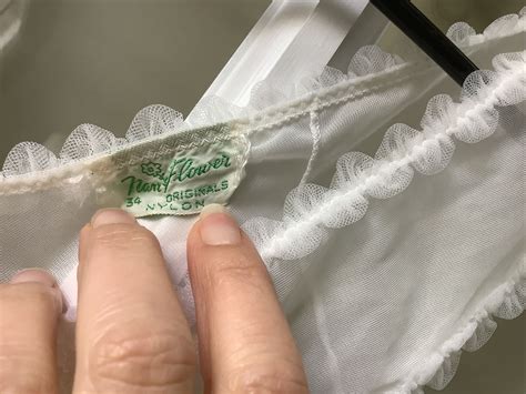 Vintage Nan Flower Sheer Long Nightgown Lingerie Smal Gem