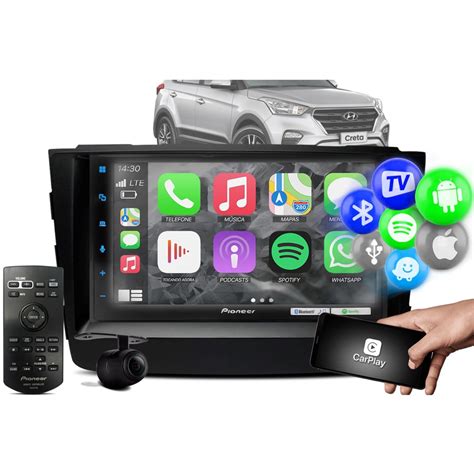 Kit Central Multimídia Pioneer Dmh z5380tv 2Din Automotivo Aparelho Som