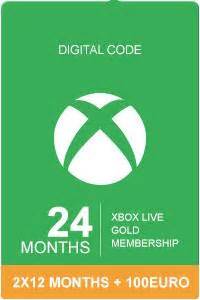 Suscripción Xbox Live Gold 24 meses 50 saldo para XBox ONE