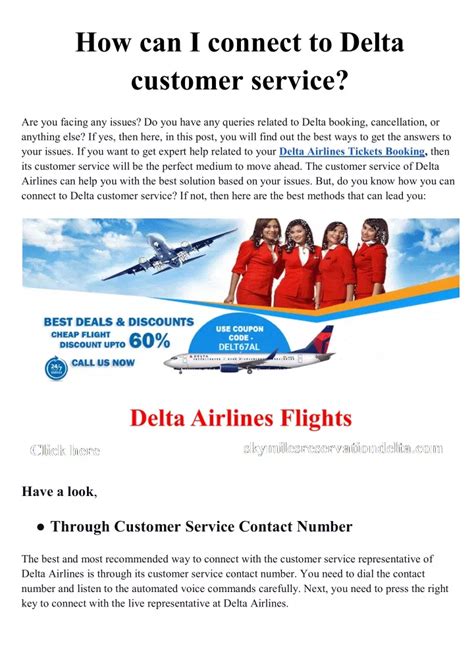 Ppt How Can I Connect To Delta Customer Service Powerpoint Presentation Id11266982