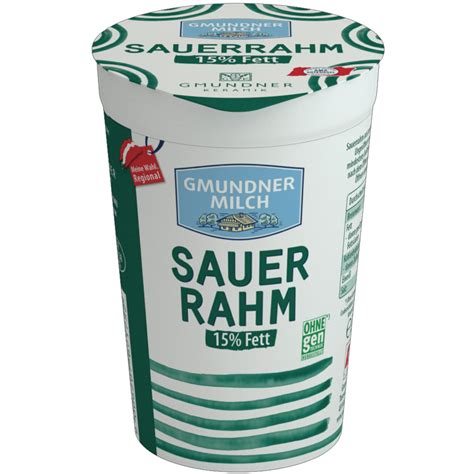 Transgourmet Österreich Gmundner Milch Sauerrahm 15 Fett 250 g