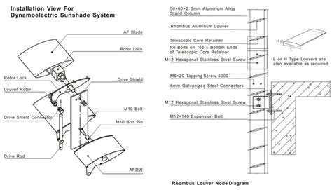 Horizontal Vertical Aluminum Sun Shade System Sgs Iso For Ventilation