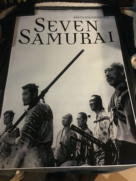 Seven Samurai Movie Poster 24X36 Akira Kurasawa - Etsy