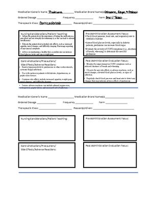 Vincent Brody Pre Sim Clinical Judgment Worksheet Finalized CLINICAL