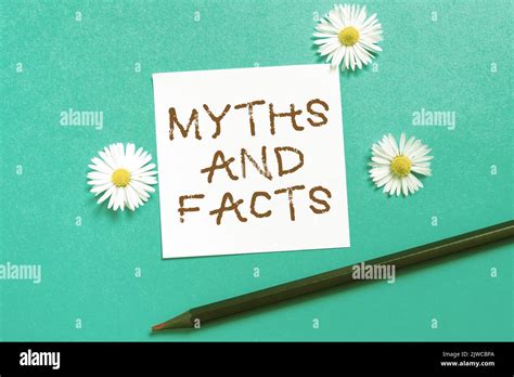 Text Sign Showing Myths And Factsoppositive Concept About Modern And