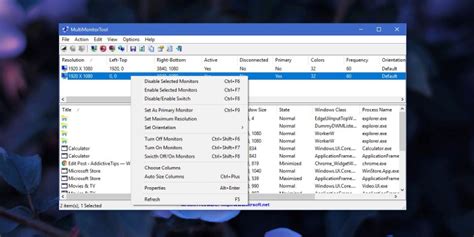 MultiMonitorTool 2.15 | Multiple Monitor Management Software