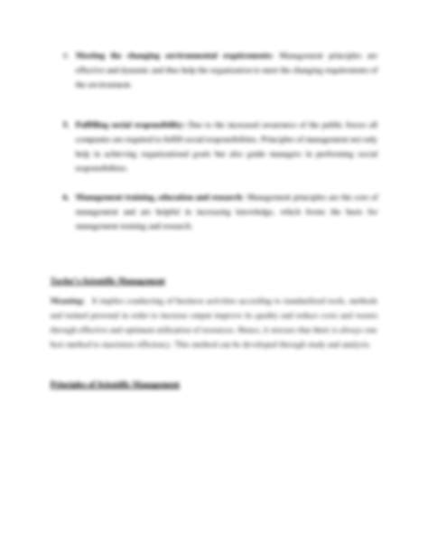 Solution Bst Chapter Principles Of Management Notes Class