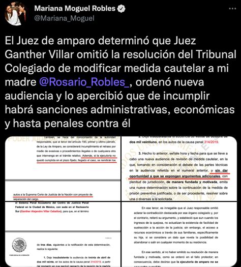 Hija De Rosario Robles Advirtió Sobre Sanciones Contra Juez Que Negó