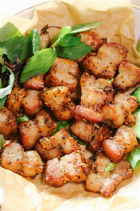 Crispy Air Fryer Pork Belly Bites Only 4 Ingredients