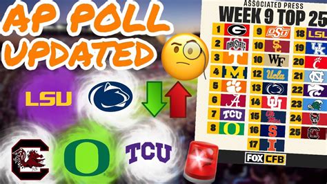 New Ap Top 25 Poll Gets Released Lsu Appears At 18 Sc Gets Ranked Win Big Sports