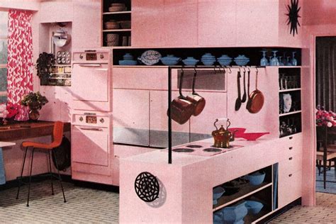 Retro pink kitchens: 1950s home decor you don't see much today - Click ...