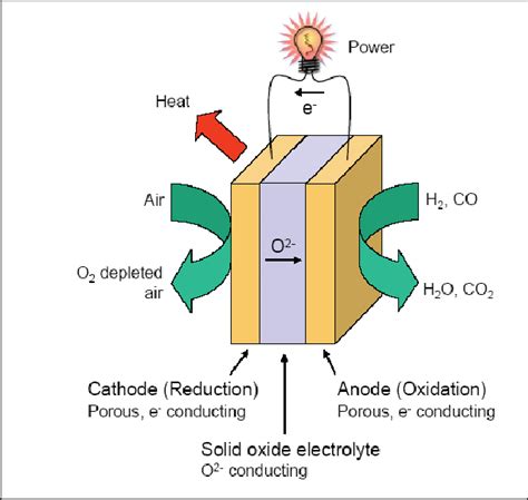 Electrochemical Principle Of The Sofc Download Scientific Diagram