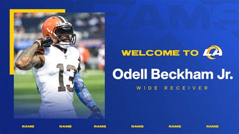 Rams agree to terms with receiver Odell Beckham Jr.