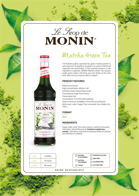 Monin Matcha Green Tea 70cl