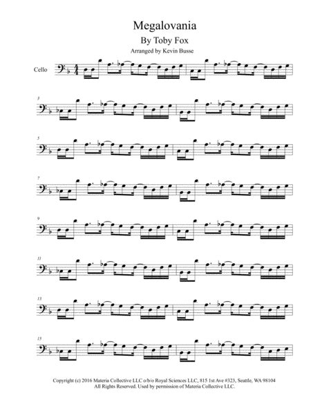 Megalovania From Undertale Arr Kevin Busse By Toby Fox Sheet Music