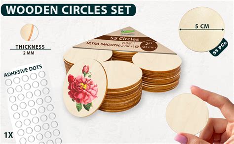 Blank Wooden Circles For Crafts Cm Round Wood Discs To Decorate