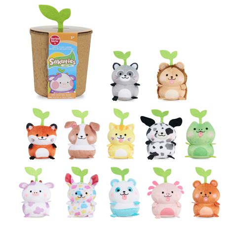 Sakuties Mini Collectible Stylized Plush Kids Toys For Ages 3 Up