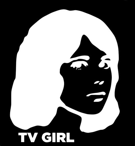 Tv girl logo | Girl outlines, Tv girls, Black and white posters