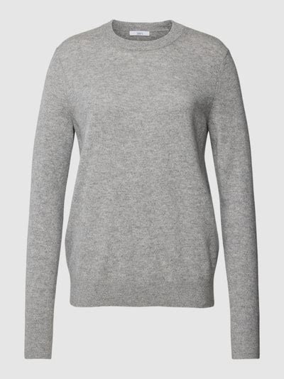 Kup Online Jake S Casual Sweter Z Dzianiny Z Okr G Ym Dekoltem Srebrny