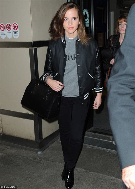 Emma Watson Still Looks Stylish As She Dresses For Comfort In Jacket