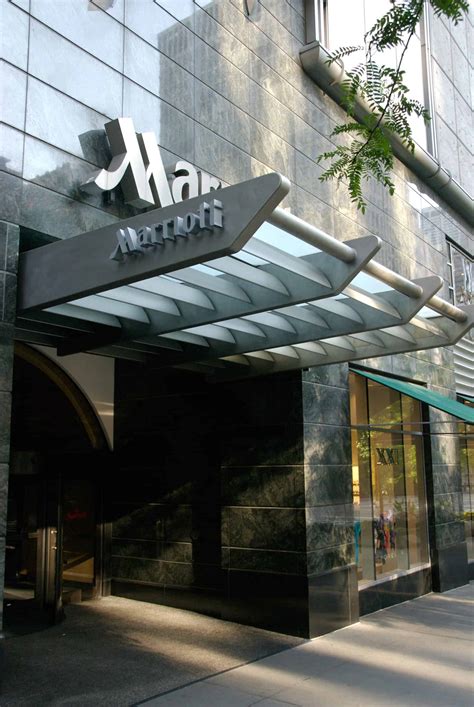 Specialty Metal Construction | Marriott Stainless Steel Entrance Canopy