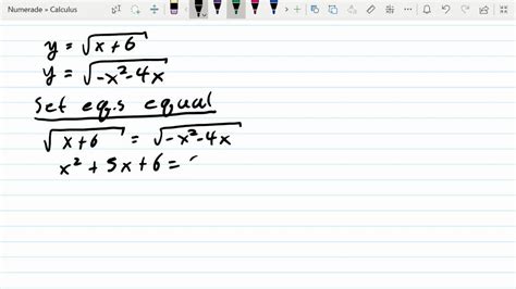 Solved Finding Points Of Intersection In Exercises Use A