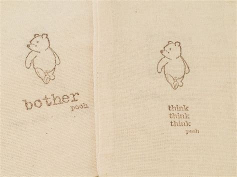 10 Winnie The Pooh Muslin Bags Pooh Baby Shower Favors Pooh Etsy