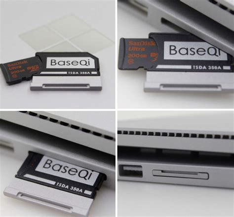 350a Baseqi Aluminum Microsd Card Adapterreader For Microsoft Surface Book135 4713273639216