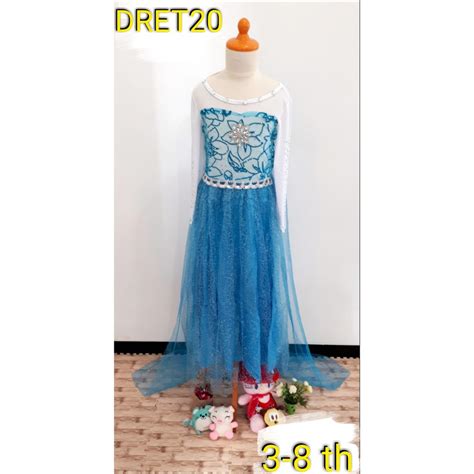 Jual DRESS KOSTUM ANAK ELSA FROZEN DISNEY PRINCESS SAYAP CANTIK KOSTUM