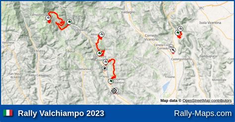 Shakedown Stage Map Rally Valchiampo 2023 Rally Maps