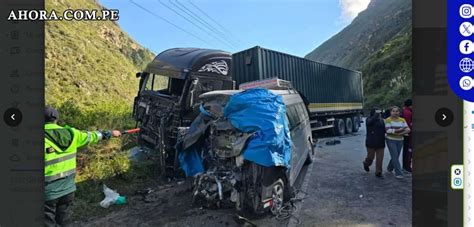 Tr Gico Accidente En La Ruta Cerro De Pasco Huariaca