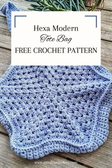 Modern Crochet Tote Bag Pattern Sandra Stitches