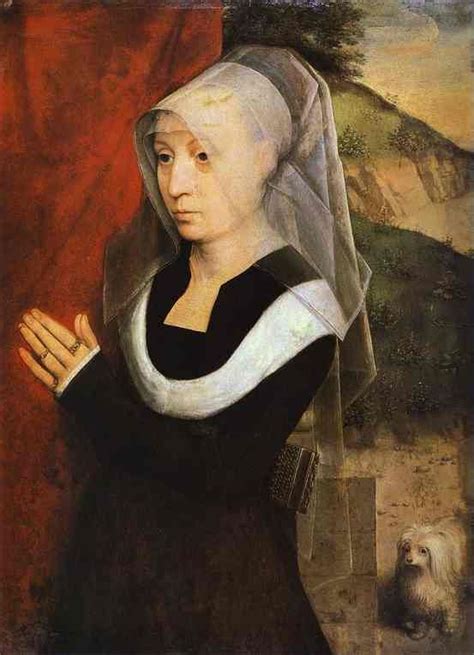 Attributed To Hans Memling Woman At Prayer Hans Memling Portrait