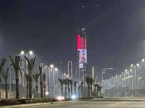 Photos Egypts Iconic Tower Celebrates New Year For 1st Time Sada Elbalad