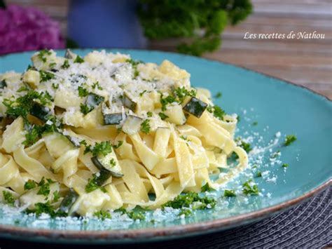 Tagliatelle Aux Courgettes Saut Es L Ail Citron Et Persil Recette