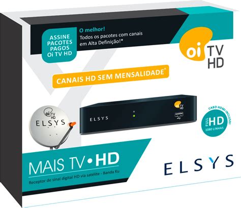 Receptor Oi Tv Hd Livre Elsys Etrs35 Mais Tv Ses6 Sem Antena R 398